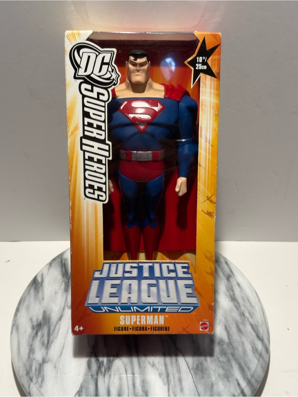 DC SUPER HEROES Justice League Unlimited SUPERMAN 10" Mattel 2005